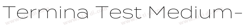 Termina Test Medium字体转换